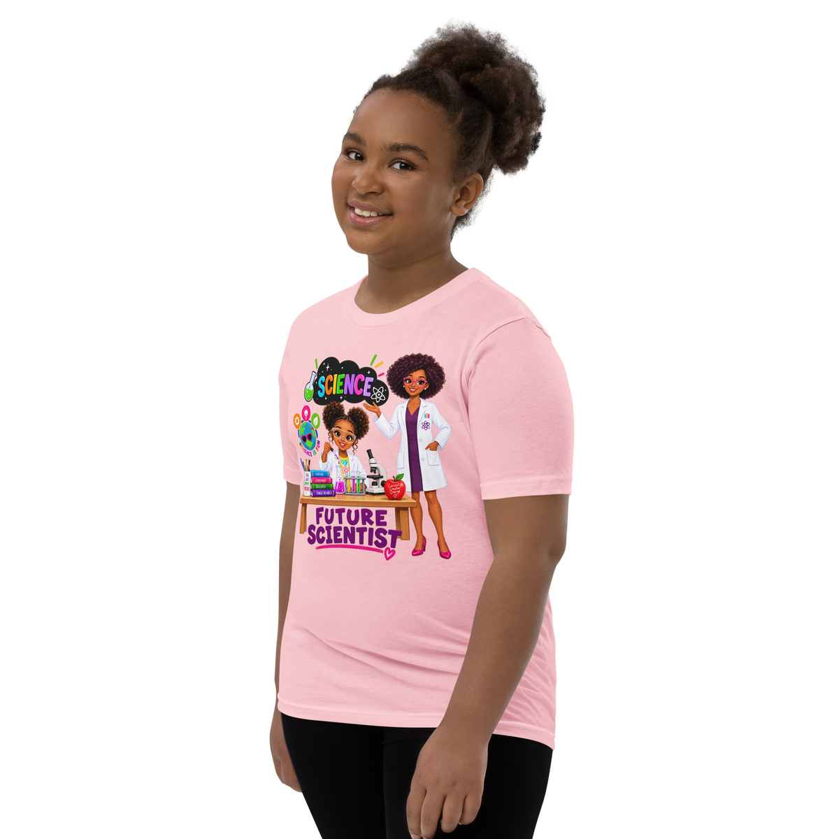 Future Scientist Youth Short Sleeve Tee for Girls