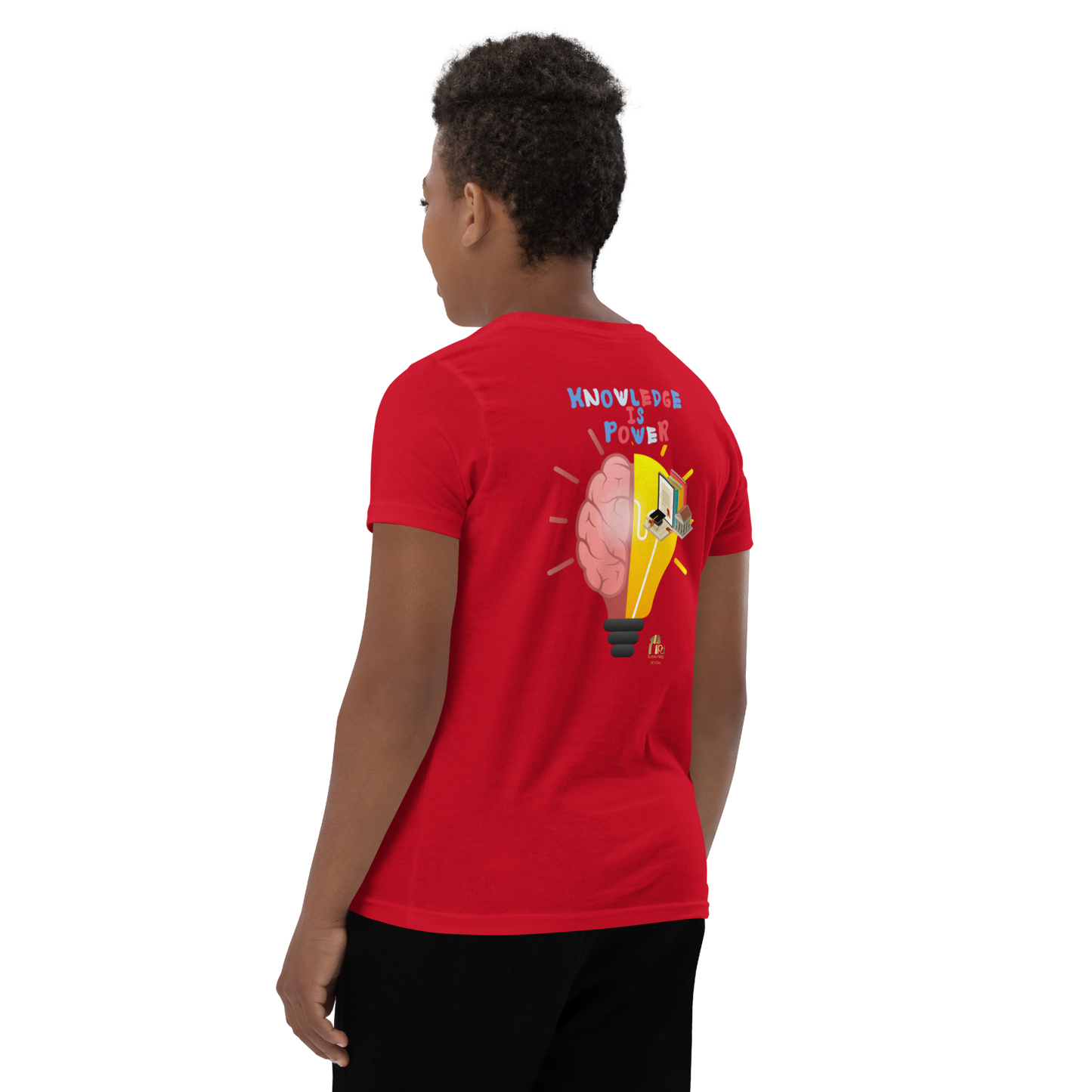 Education Is Key Youth Short Sleeve Tee for Boys