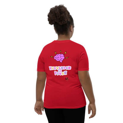 I Love Reading - Knowledge is Power Youth Tee for Girls