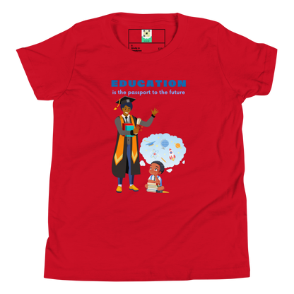 Education Is Key Youth Short Sleeve Tee for Boys