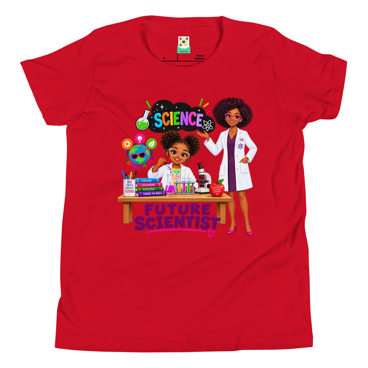 Future Scientist Youth Short Sleeve Tee for Girls