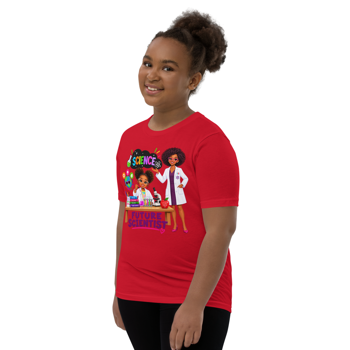 Future Scientist Youth Short Sleeve Tee for Girls
