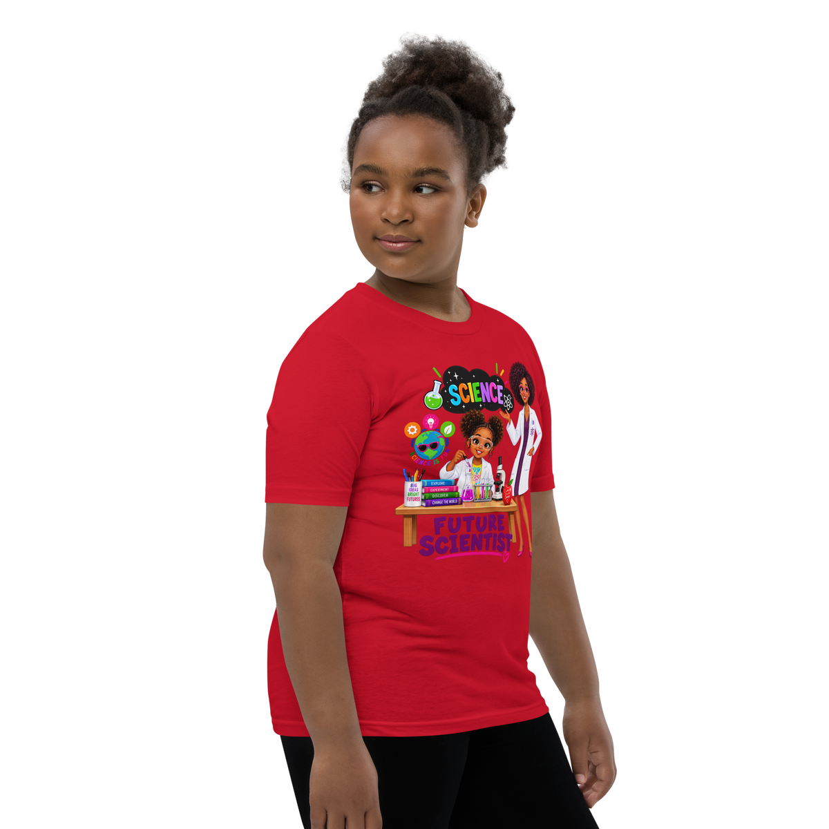 Future Scientist Youth Short Sleeve Tee for Girls