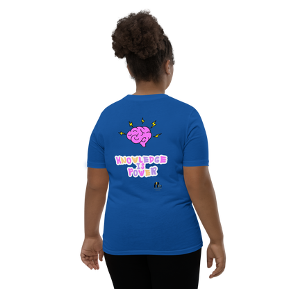 I Love Reading - Knowledge is Power Youth Tee for Girls