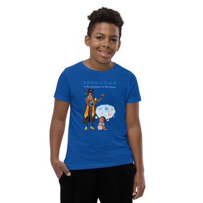 Education Is Key Youth Short Sleeve Tee for Boys