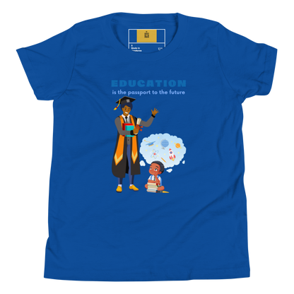 Education Is Key Youth Short Sleeve Tee for Boys