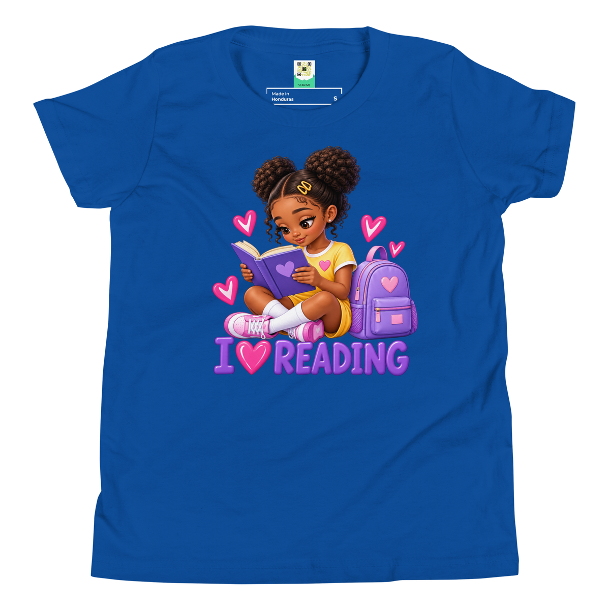 I Love Reading - Knowledge is Power Youth Tee for Girls