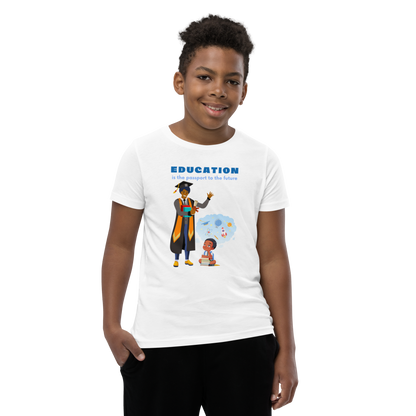 Education Is Key Youth Short Sleeve Tee for Boys