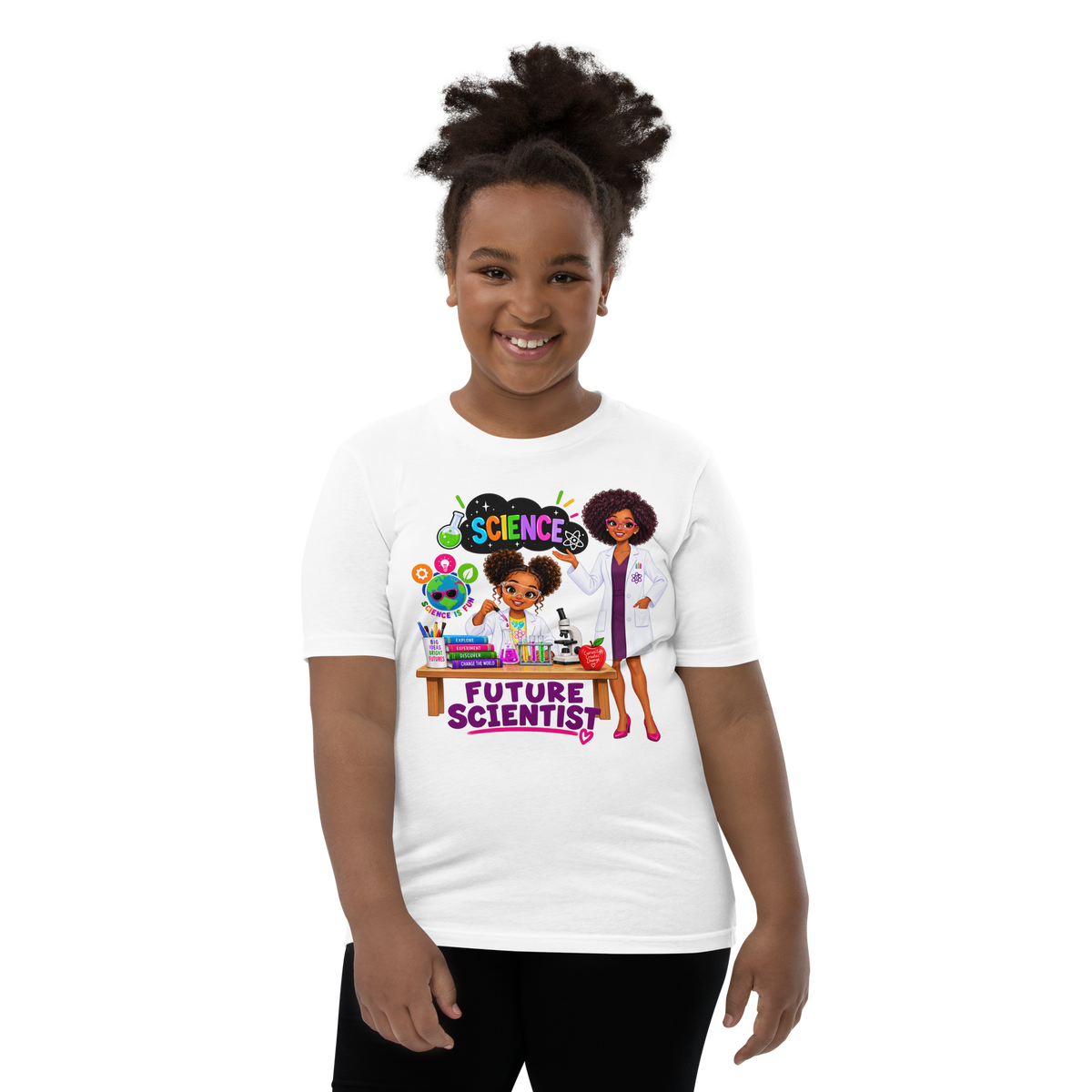 Future Scientist Youth Short Sleeve Tee for Girls