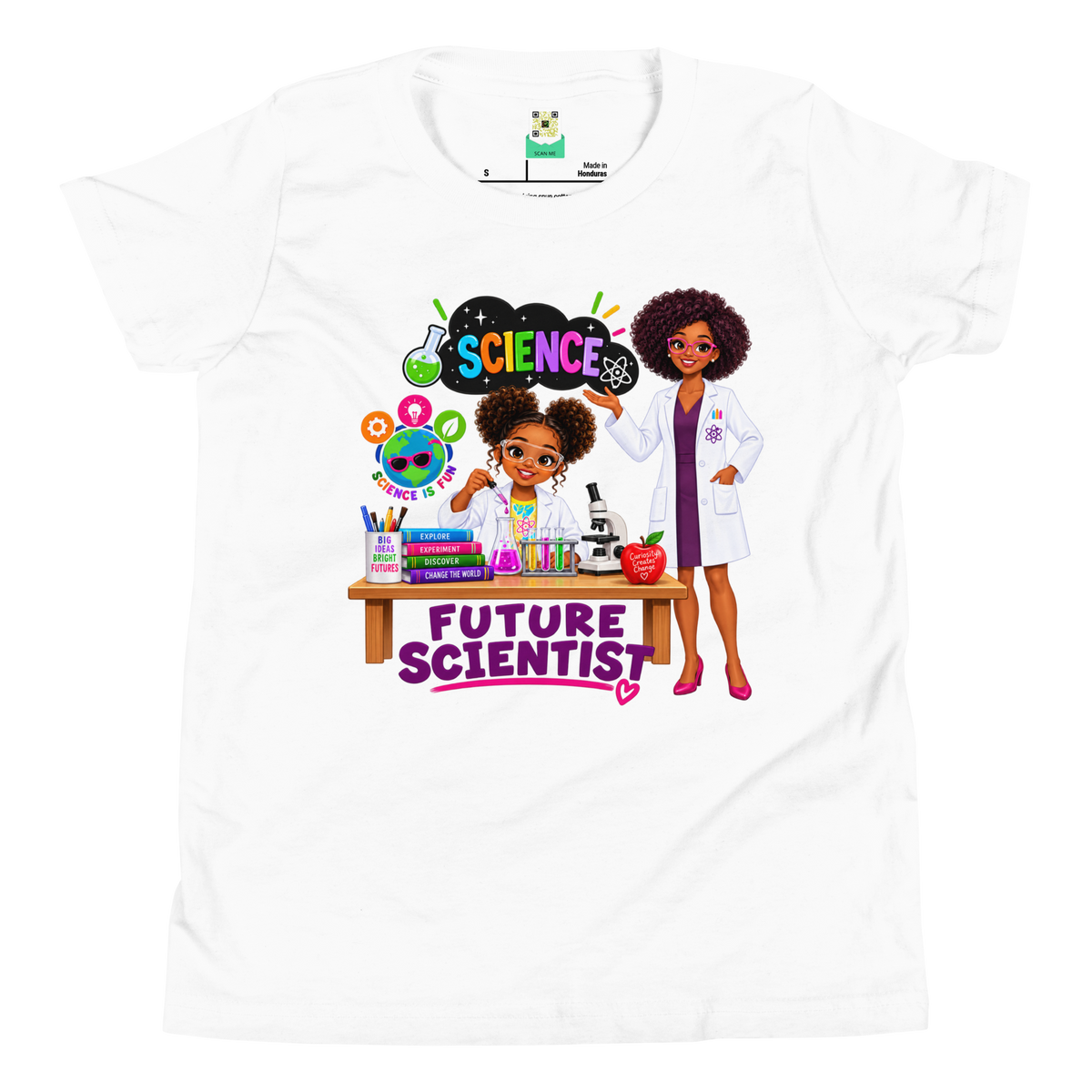 Future Scientist Youth Short Sleeve Tee for Girls