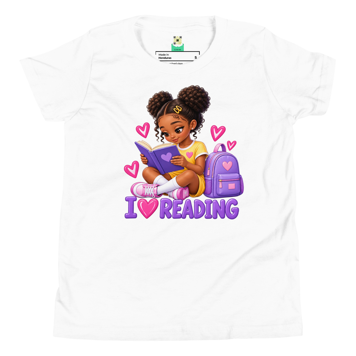I Love Reading - Knowledge is Power Youth Tee for Girls