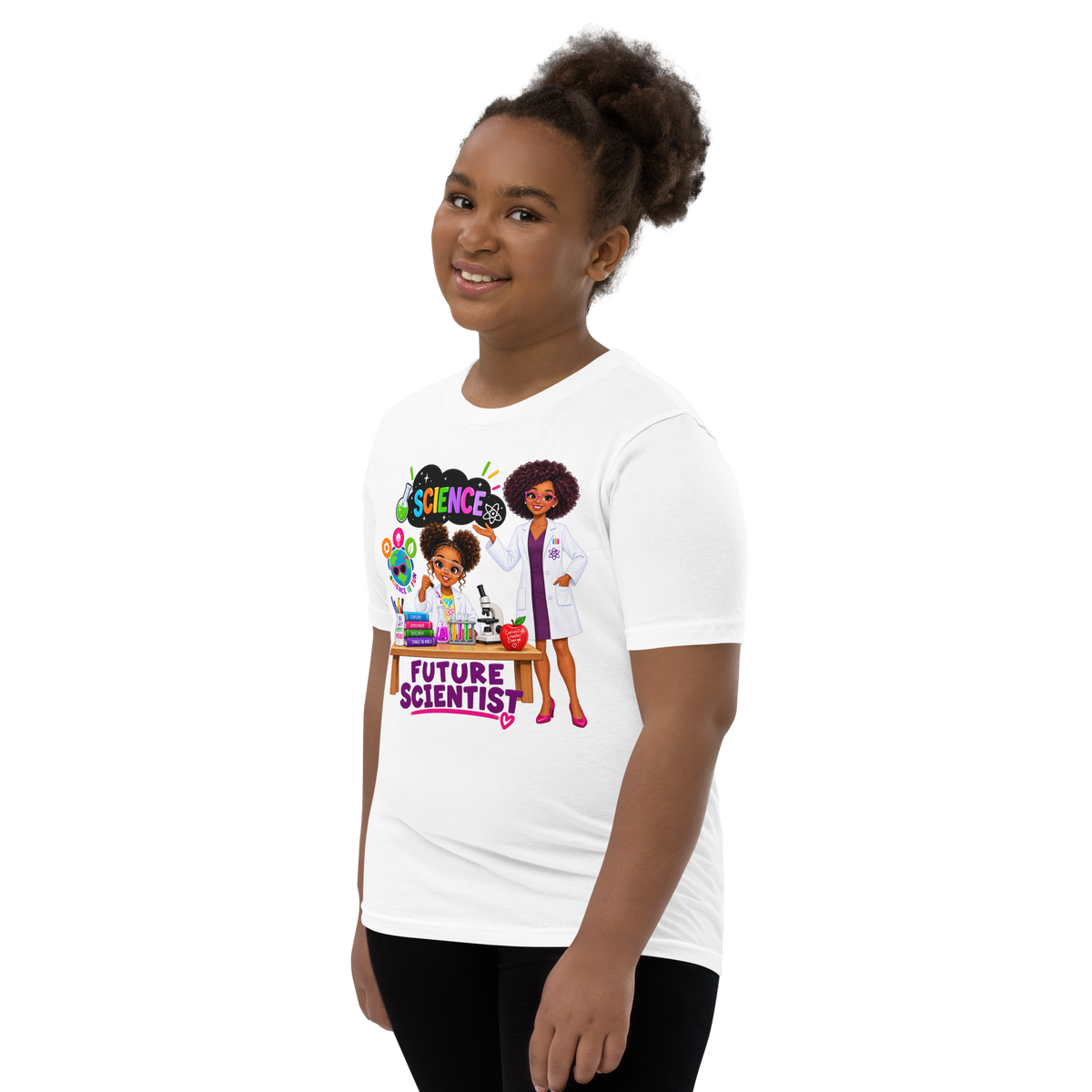 Future Scientist Youth Short Sleeve Tee for Girls