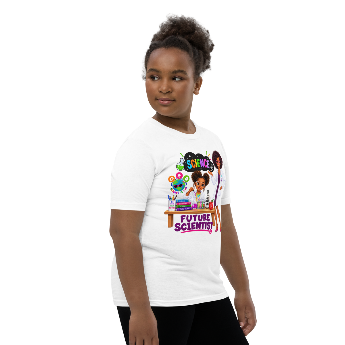 Future Scientist Youth Short Sleeve Tee for Girls